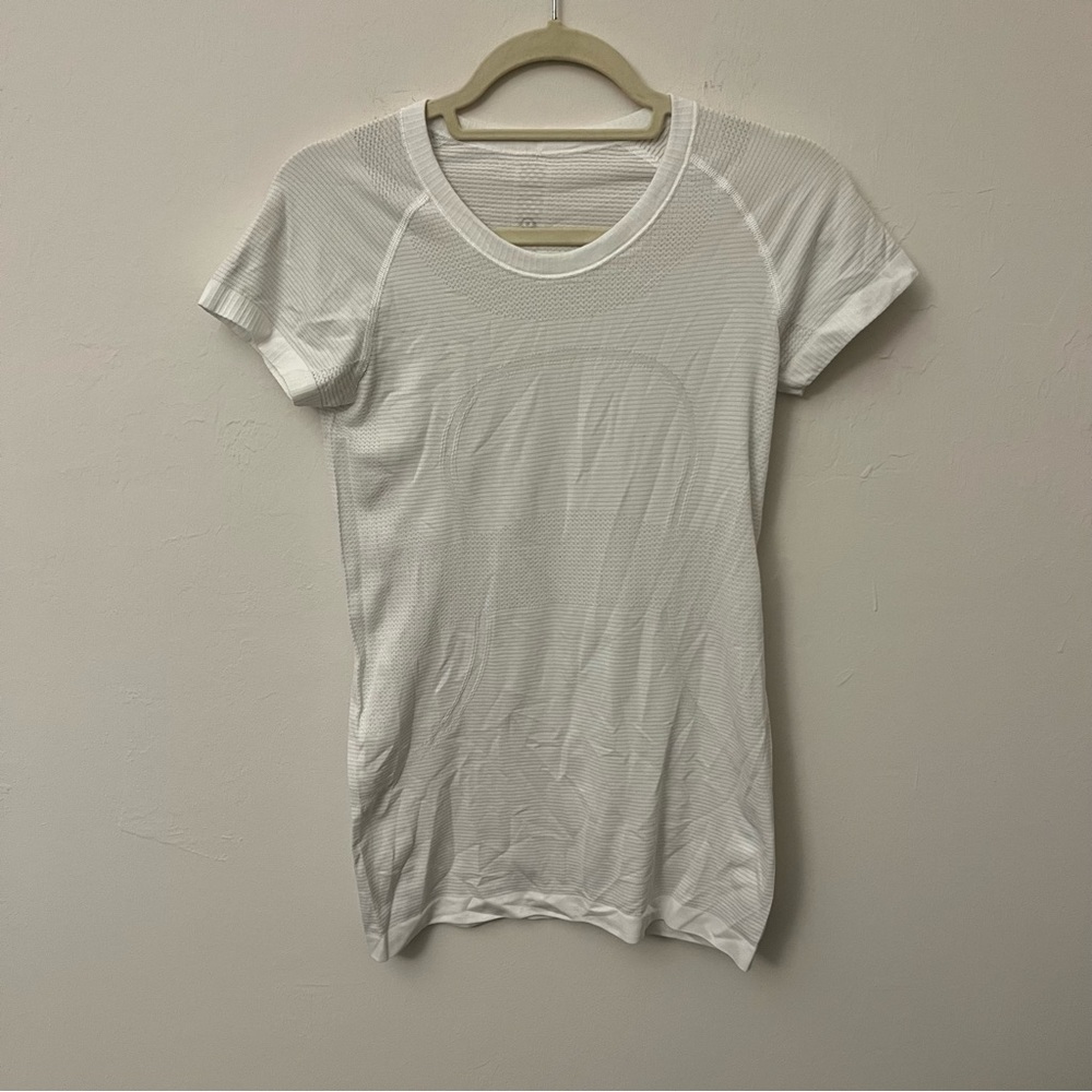 Lululemon White Swiftly Tech Short Sleeve